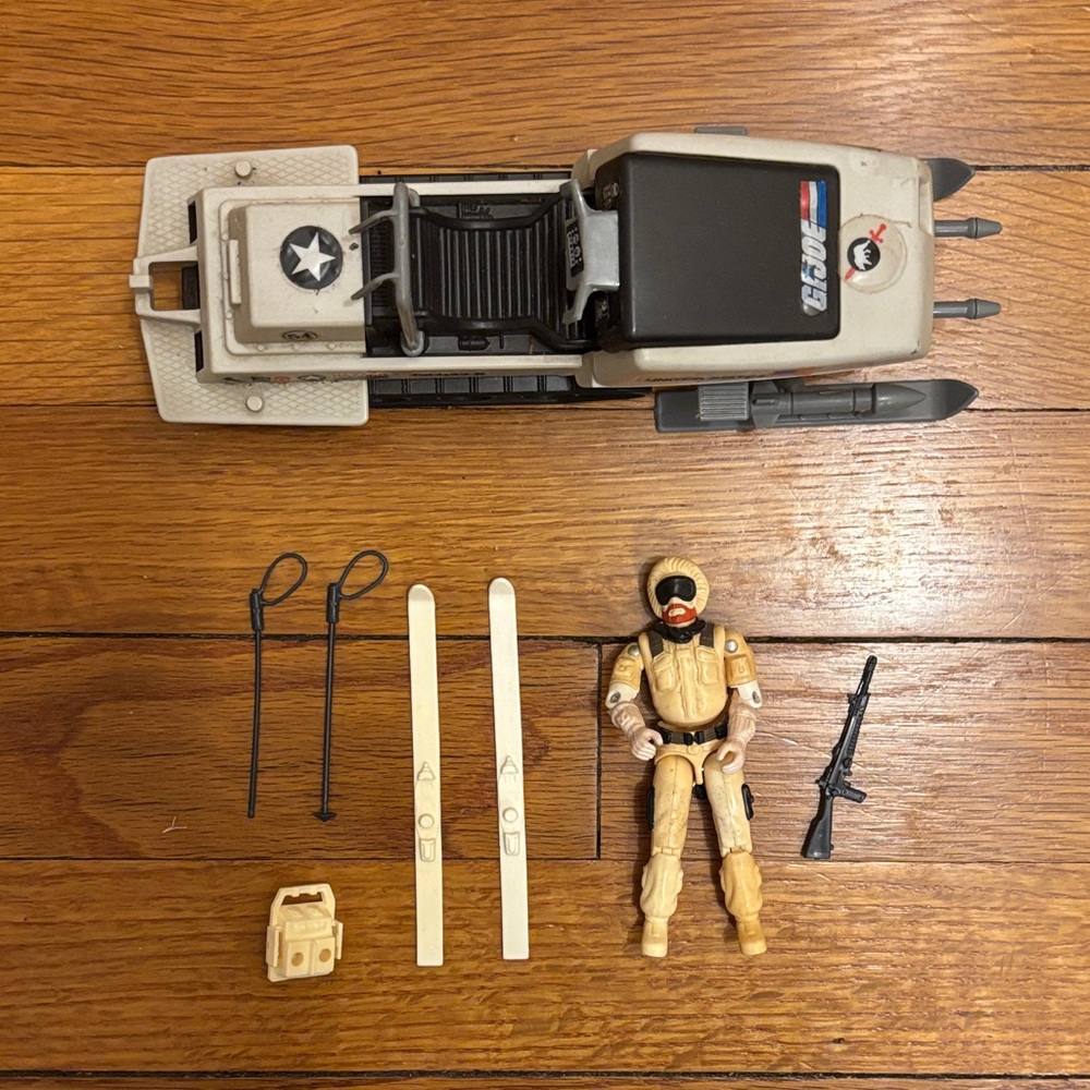 Vintage G.I. Joe Skimobile Polar Battle Bear